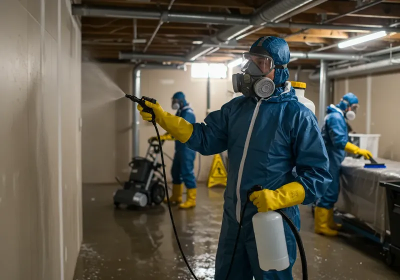 Basement Sanitization and Antimicrobial Treatment process in Pleasanton, KS